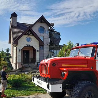 Взорвавшийся в российском регионе дрон частично разрушил частный дом