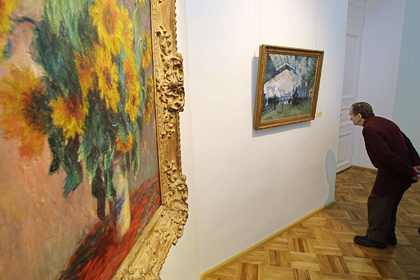 Картины Клода Моне в зале Эрмитажа