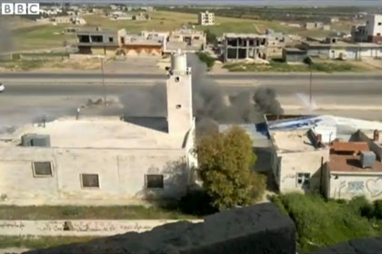 Взрыв снаряда, предположительно содержащего зарин, в Сирии