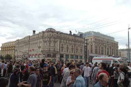 Полиция насчитала 2,5 тысячи участников акции в поддержку Навального