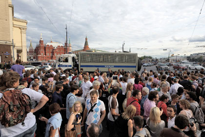Акция в поддержку Алексея Навального, Москва, 18 июля 2013