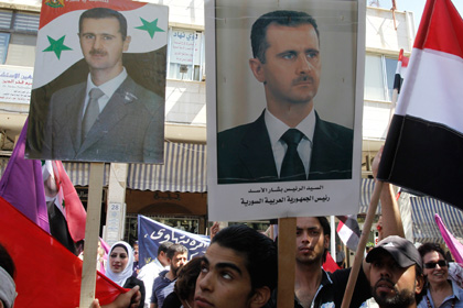Сторонники президента Асада