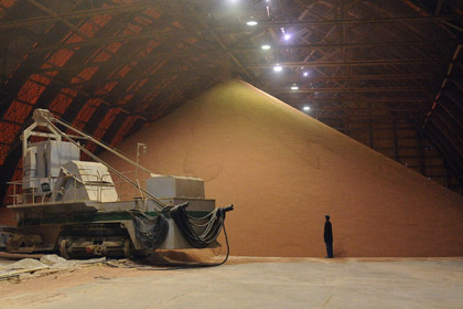 Склад готовой продукции Верхнекамского месторождения калийных солей, принадлежащего «Уралкалию»