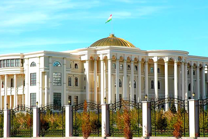 Дворец президента Таджикистана в Душанбе