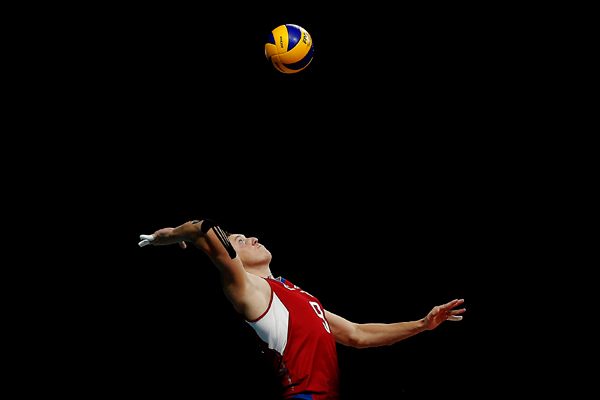 Алексей Спиридонов во время финального матча чемпионата Европы по волейболу
