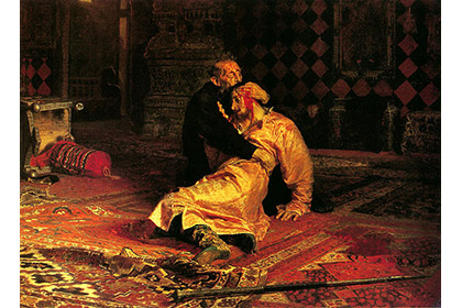 Картина Ильи Репина «Иван Грозный и сын его Иван 16 ноября 1581 года»