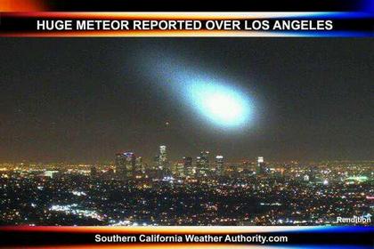Очевидцы сообщили о «метеорите» над Лос-Анджелесом