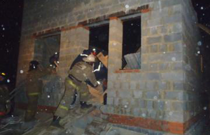 В Челябинске рухнула стена строящегося дома