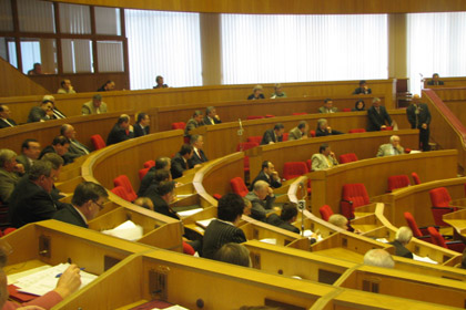 Заседание молдавского парламента