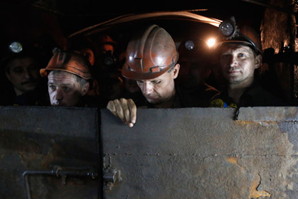 Украинские шахтеры
