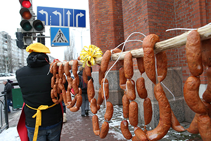 «День длинной колбасы» в Калининграде