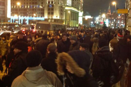 Полиция сообщила о 70 задержанных в центре Москвы