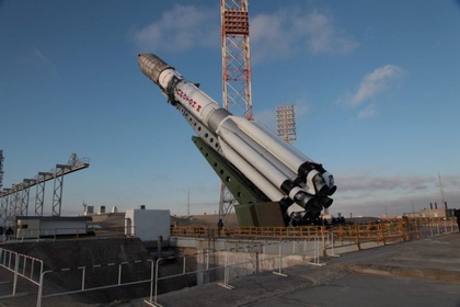 Ракета «Протон-М» на стартовом комплексе на «Байконуре». 