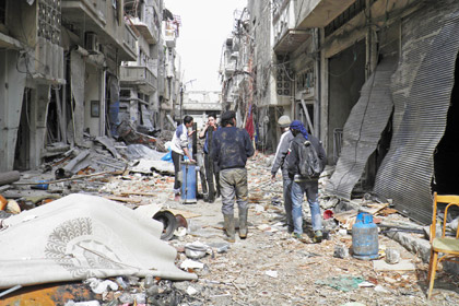 Бойцы Свободной сирийской армии в Хомсе