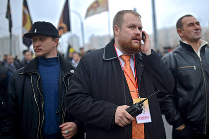 Дмитрий Демушкин на «Русском марше» в Москве