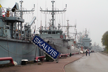 Корабли НАТО в Вентспилсе