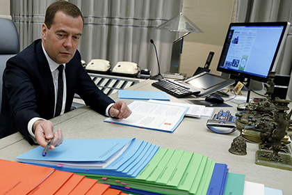 Дмитрий Медведев во время интервью газете «Комсомольская правда»
