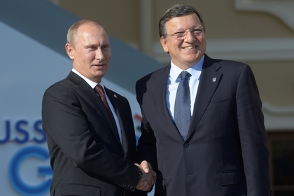 Владимир Путин и Жозе Мануэл Баррозу