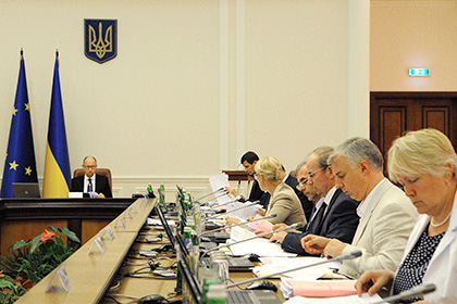 Заседание украинского правительства