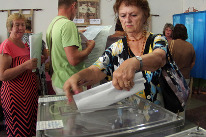 Избирательный участок в Севастополе