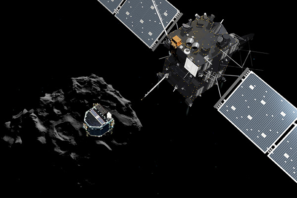 Отделение зонда Philae от космического аппарата Rosetta