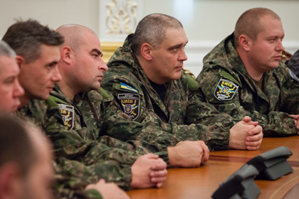 Военнослужащие батальона особого назначения МВД Украины «Киев-1»