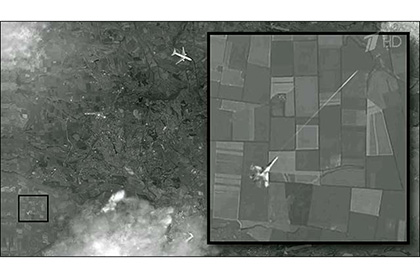 «Первый канал» показал спутниковые снимки атаки истребителем гражданского самолета