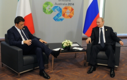 Маттео Ренци и Владимир Путин