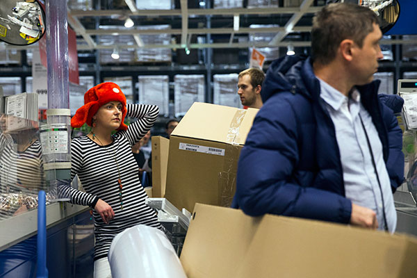Очереди в IKEA 17 декабря 2014 года 
