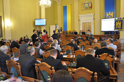Заседание Львовского Горсовета