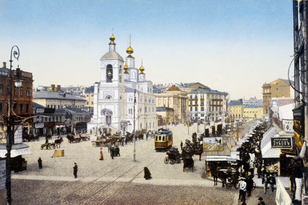 Улица Охотный Ряд в Москве, начало ХХ века