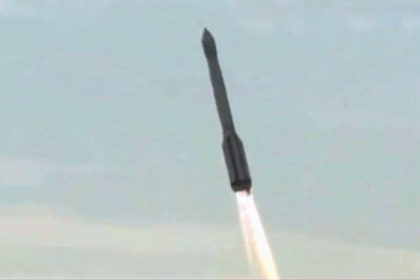 Старт ракеты-носителя «Протон-М» с космодрома «Байконур»