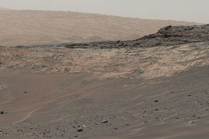 Фрагмент панорамы, сделанной марсоходом Curiosity