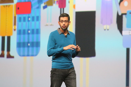 Менеджер по продукции Google Сундар Пичаи на конференции Google I/O