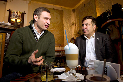 Виталий Кличко и Михаил Саакашвили