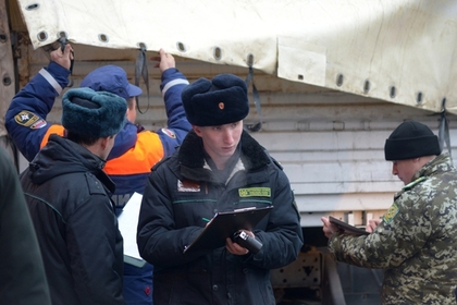 Украинские пограничники на КПП «Донецк»