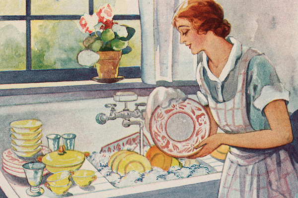 Няня моет посуду. Мама моет посуду. Картина мама моет посуду. Мытье посуды иллюстрация. Сюжетная картина мытье посуды.