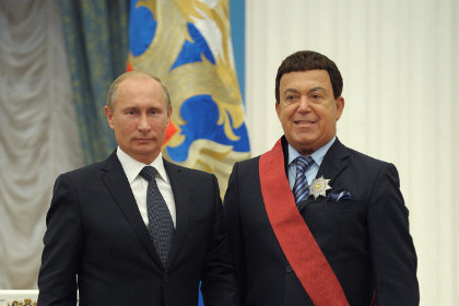 Владимир Путин и Иосиф Кобзон, 2012 год