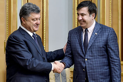 Петр Порошенко и Михаил Саакашвили