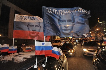 Автопробег в поддержку Владимира Путина, 2012 год
