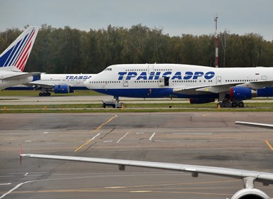 Самолеты «Трансаэро» в аэропорту Домодедово
