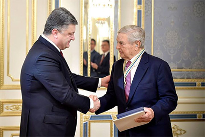 Петр Порошенко и Джордж Сорос