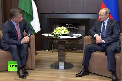 Встреча Владимира Путина с королем Иордании Абдаллой