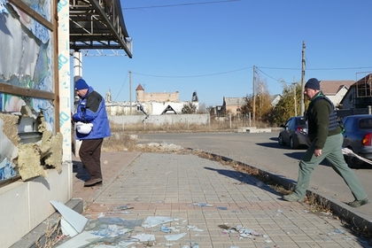 Результаты обстрела кварталов Донецка (архивное фото)