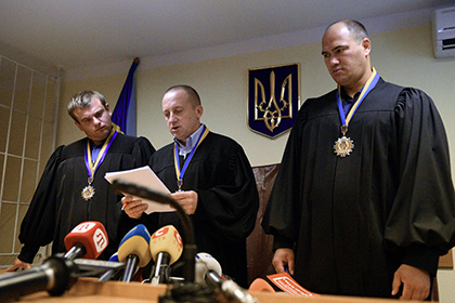 Заседание Голосеевского районного суда Киева по делу Александрова и Ерофеева