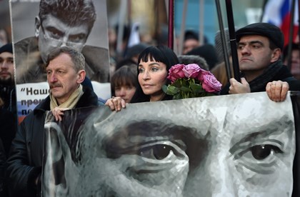 Марш памяти Бориса Немцова в Москве 27 февраля 2016 года
