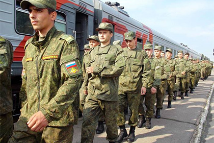 Прибытие военнослужащих 28-й бригады в Клинцы