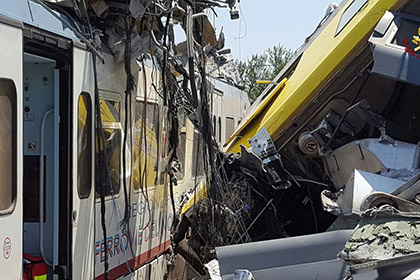 Число жертв столкновения поездов в Италии достигло 20 человек