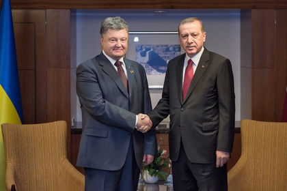 Порошенко (слева) и Эрдоган (справа) 