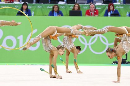 Сборная России по художественной гимнастике в финале ОИ